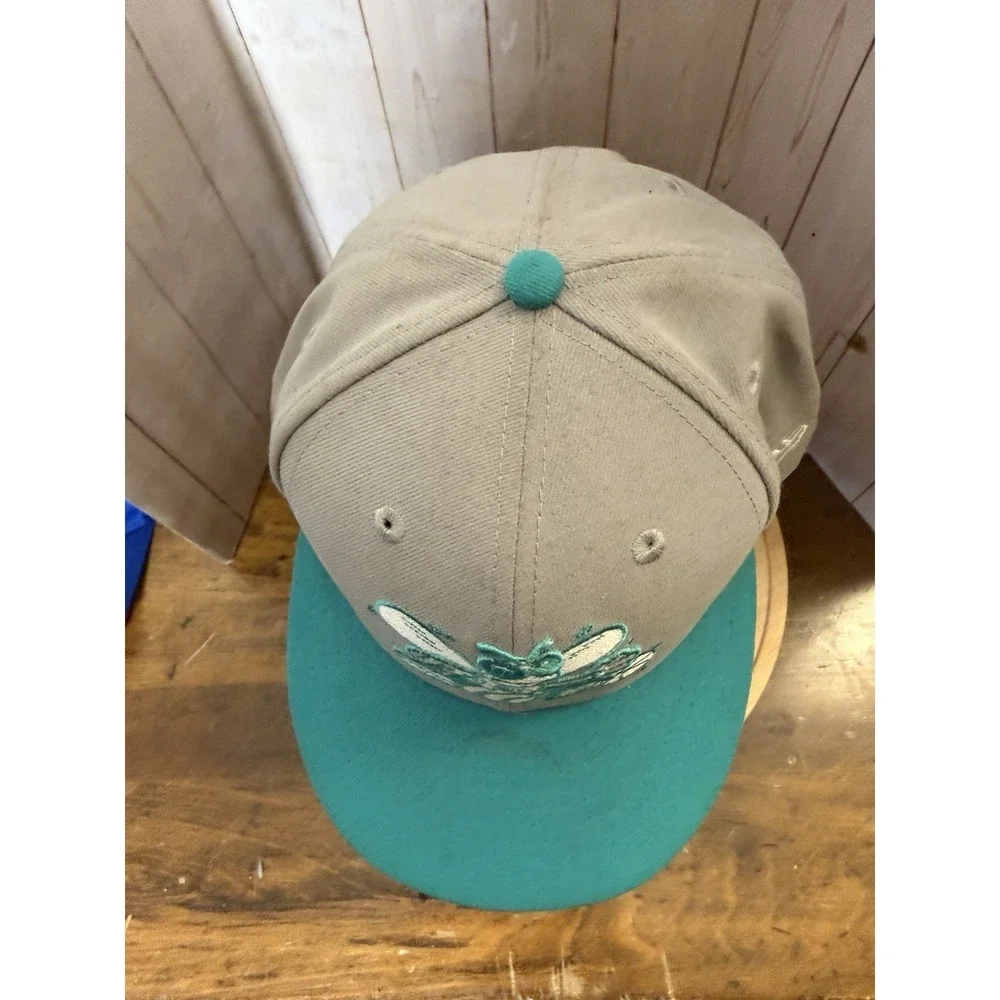 Charlotte Hornets Hat Cap Hardwood Classics New Era SnapBack 59Fifty Gray 7-3/4